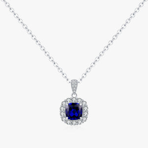 Collar azul plata 925 Collar azul plata 925