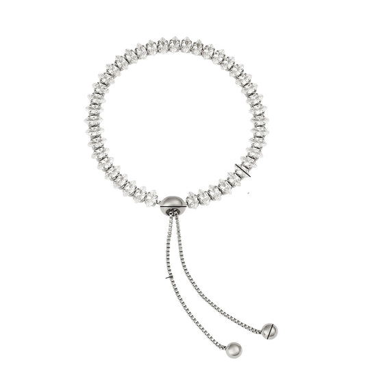 Pulsera ajustable circonia