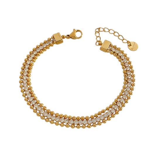 Pulsera circonia bolitas 💠