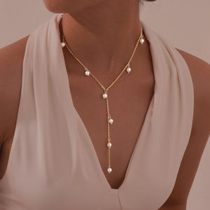 Collar perla corbata Collar perla corbata
