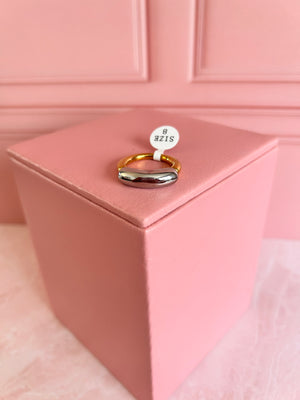 Anillo bicolor liso Anillo bicolor liso