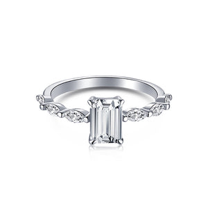 Anillo solitario plata 925 Anillo solitario plata 925