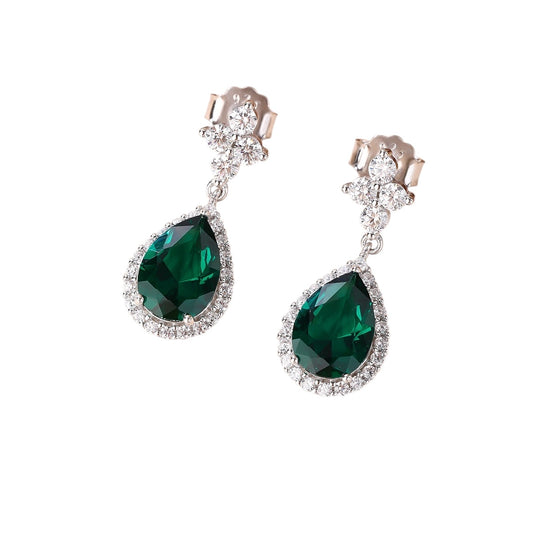 Arete gota plata 925