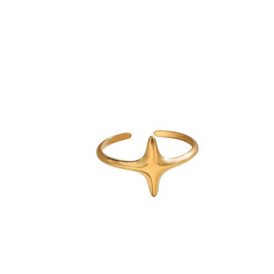 Anillo ajustable estrella