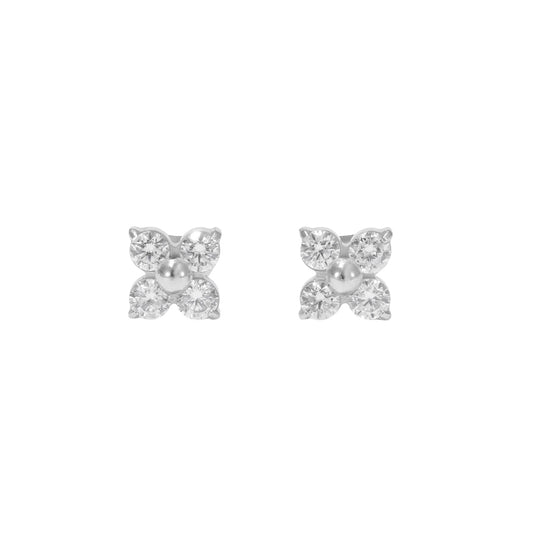 Arete flor mini circonia ⚜️