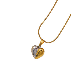 Collar corazón bicolor Collar corazón bicolor