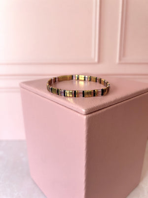 Pulsera miyuki metalizada Pulsera miyuki metalizada