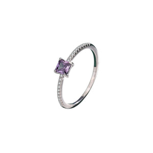 Anillo morado plata 925 Anillo morado plata 925