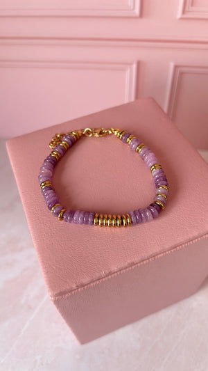 Pulsera piedra y cuentas Pulsera piedra y cuentas