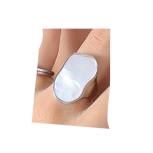 Anillo madre perla plateado Anillo madre perla plateado