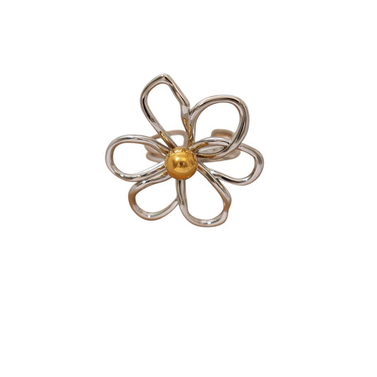 Anillo flor jumbo