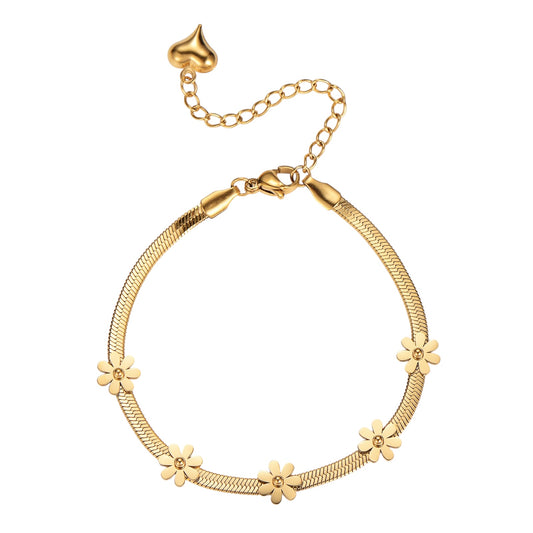 Pulsera planchada flor