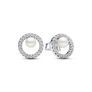 Aretes aro perla 925 Aretes aro perla 925
