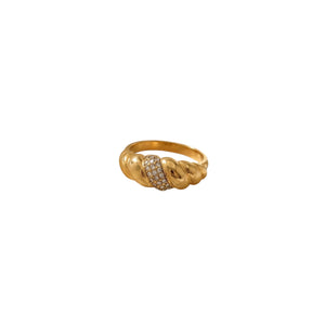Anillo torcido circonia Anillo torcido circonia