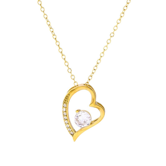 Collar corazón silueta circonia 💙