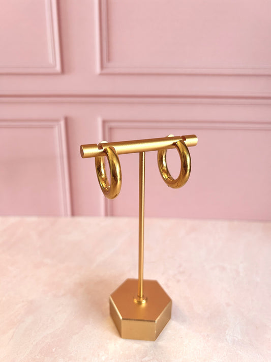 Arracada Gruesa Dorada