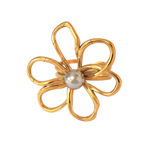 Anillo flor jumbo