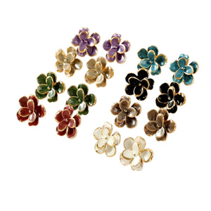 Arete flor color par Arete flor color par