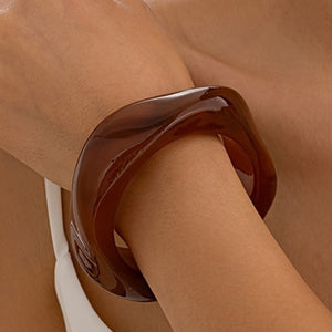 Brazalete acrílico marrón 🟤 Brazalete acrílico marrón 🟤