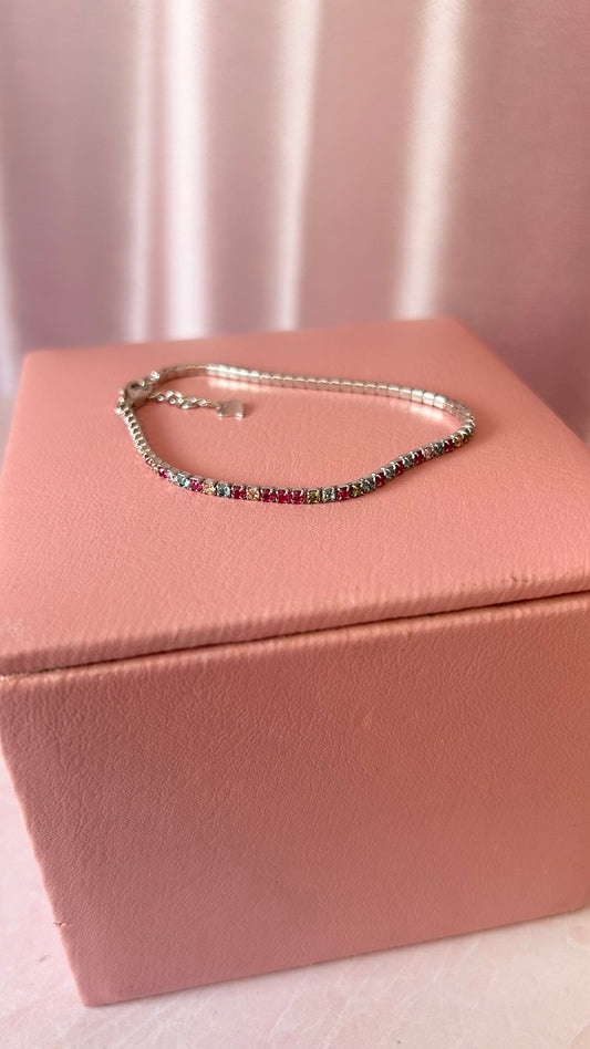 Pulsera circonia plata 925 tenis