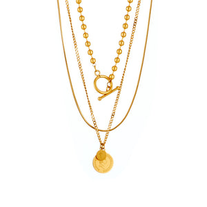 Collar triple moneda Collar triple moneda