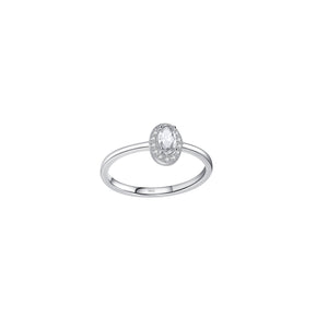 Anillo circonia Blanca oval plata 925 Anillo circonia Blanca oval plata 925