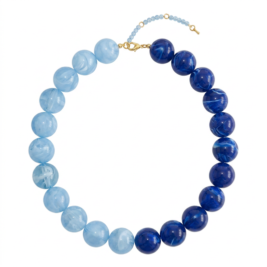 Collar cuentas azul đ§ż