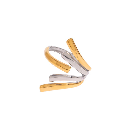 Anillo bicolor ajustable