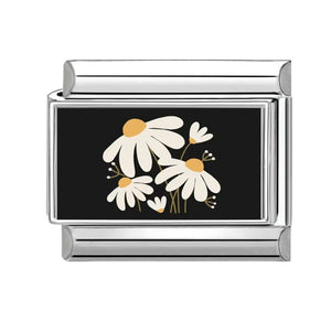 Charm negro flor Charm negro flor