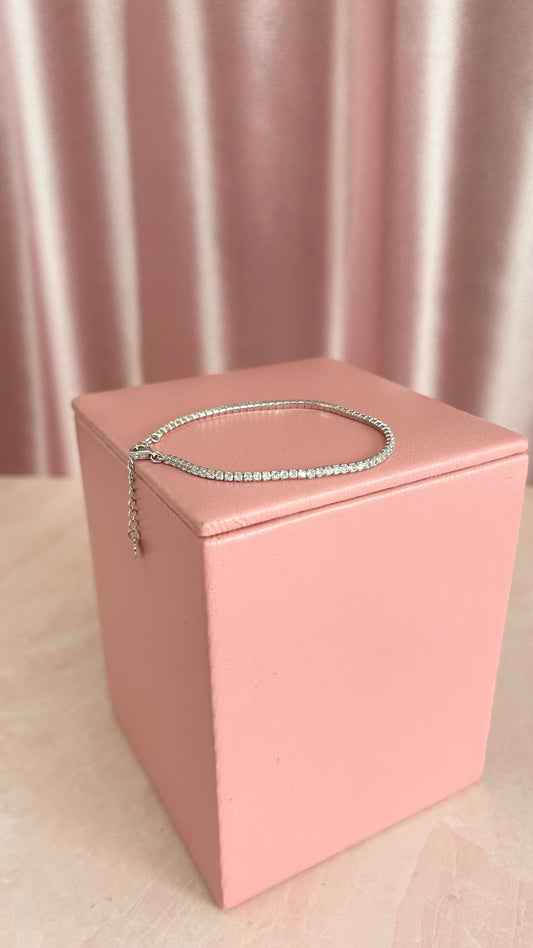 Pulsera circonia plata 925 tenis