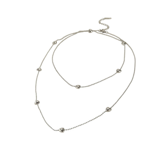 Collar largo corazón