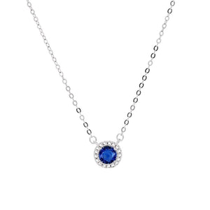 Collar azul plata 925 Collar azul plata 925