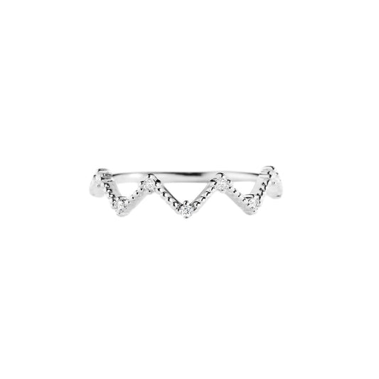 Anillo zigzag plata 925