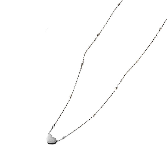 Collar Corazón bolitas