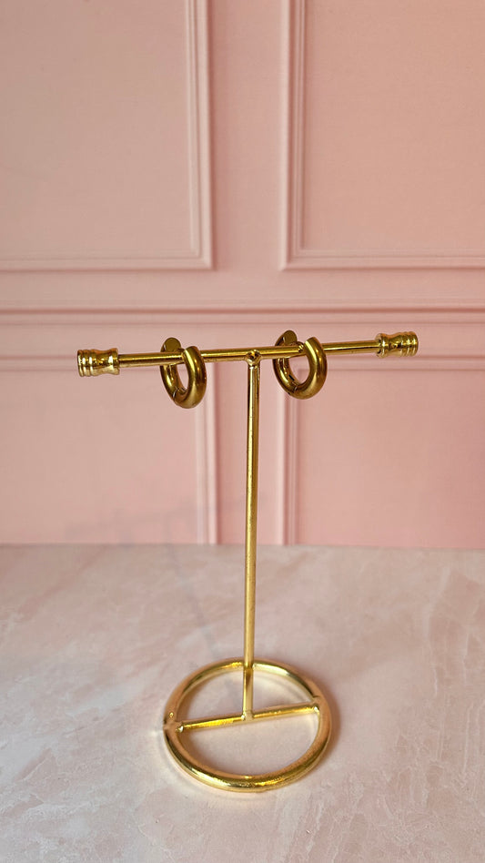 Arracada Gruesa Dorada