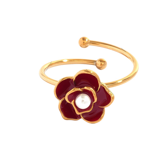 Anillo flor vino