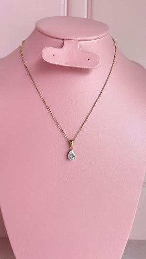 Collar circonia gota Collar circonia gota