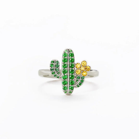 Anillo cactus plata 925
