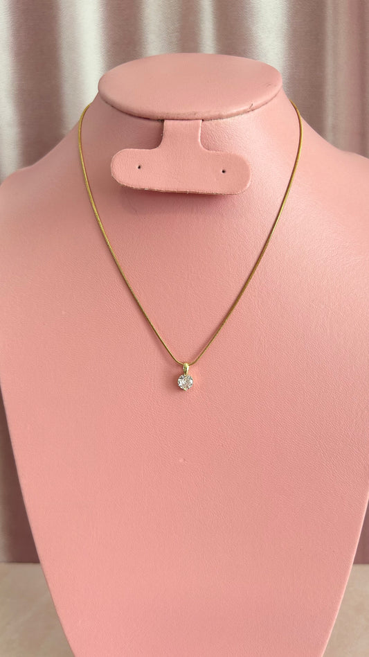 Collar circonia blanca