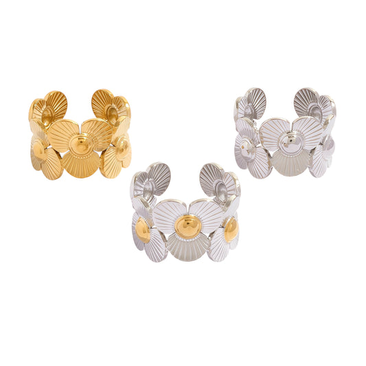 Anillo abierto flor