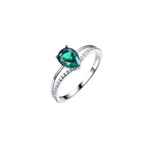 Anillo verde plata 925 Anillo verde plata 925
