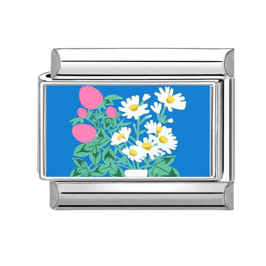 Charm azul flor