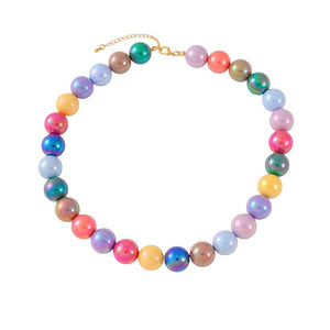 Collar cuentas colores 💜 nacarado Collar cuentas colores 💜 nacarado