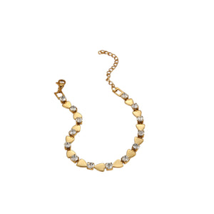 Pulsera corazón circonia Pulsera corazón circonia