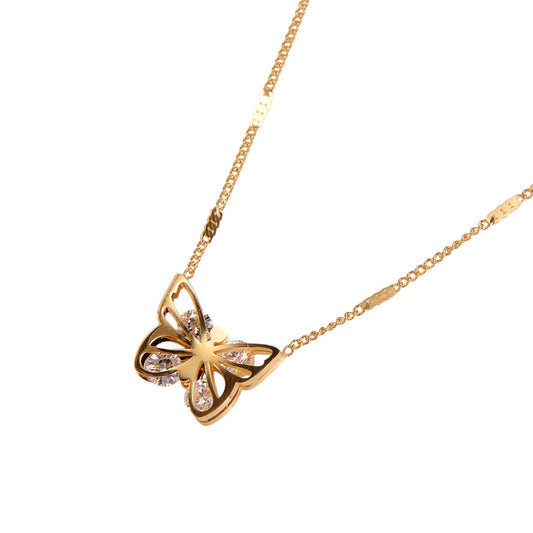 Collar mariposa circonia