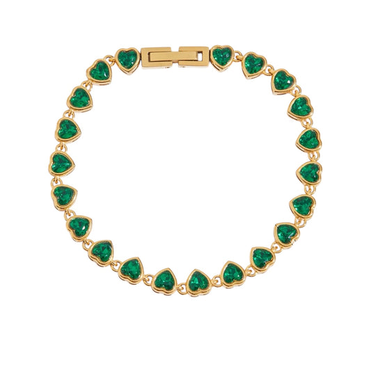 Pulsera circonia verde