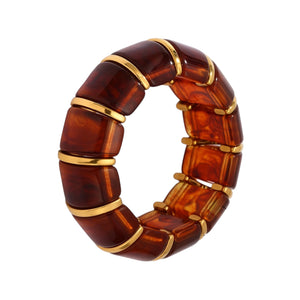 Brazalete elástico acrílico chunky Brazalete elástico acrílico chunky