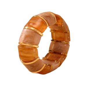Brazalete elástico acrílico chunky Brazalete elástico acrílico chunky