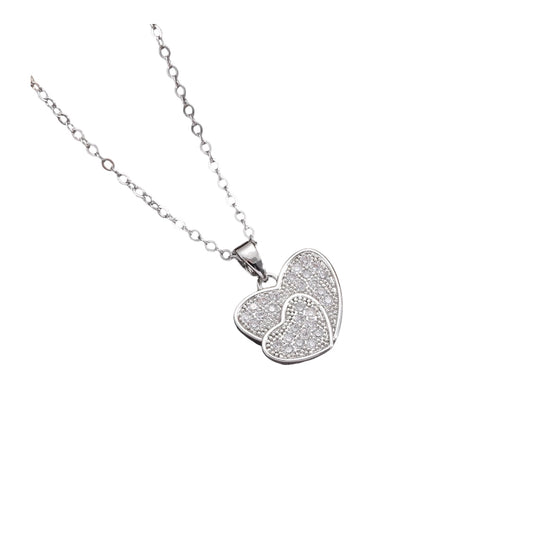 Collar corazón circonia