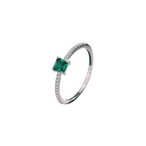 Anillo verde plata 925 Anillo verde plata 925